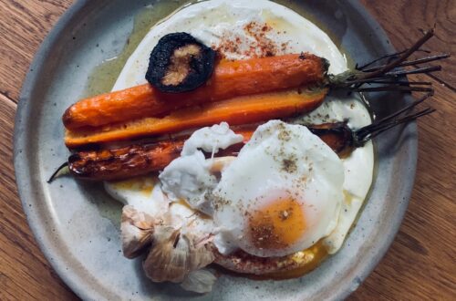 Carottes rôties au citron brulé