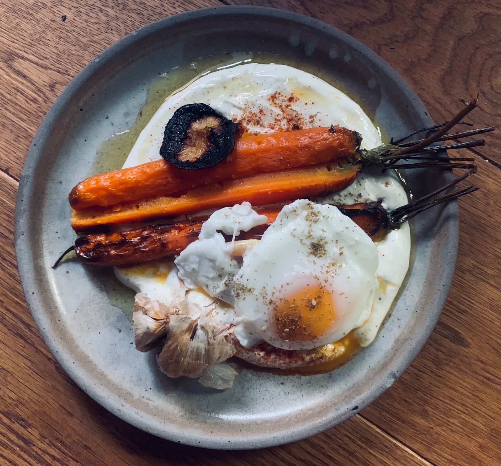 Carottes rôties au citron brulé