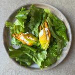 Fleurs de courgettes farcies au chèvre frais