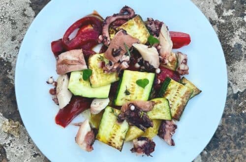 Salade de poulpe aux herbes