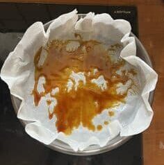 Le caramel ne recouvre pas le fond